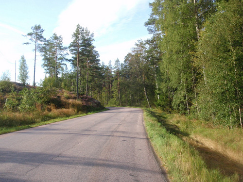 Pedaling on the high road.